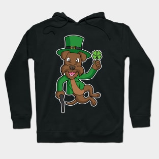 Irish Terrier Dog St Patrick's Day Lucky Heel Click Hoodie